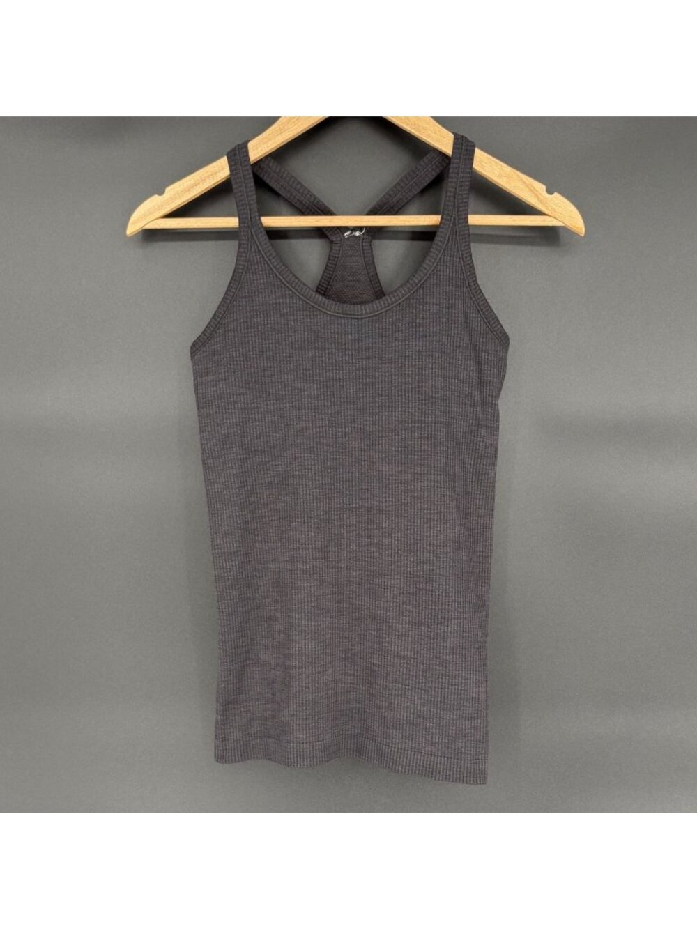 Lululemon Womens Ebb to Street Tank First Release Size 6 Black Ribbed Racerback